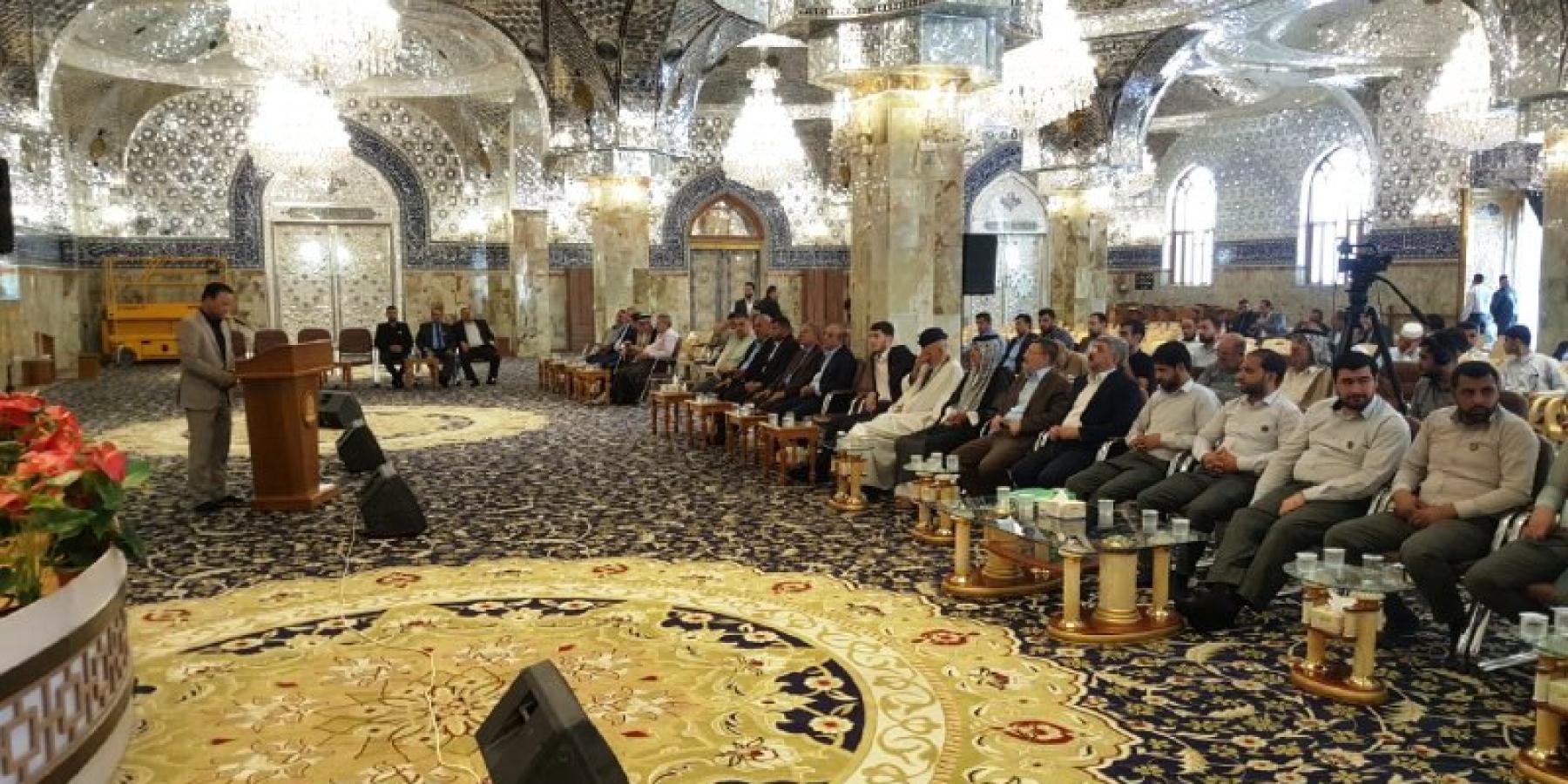 العتبة العلوية المقدسة تشارك في انطلاق مسابقة الغدير الوطنية الأولى للأذان في مسجد الكوفة المعظم 