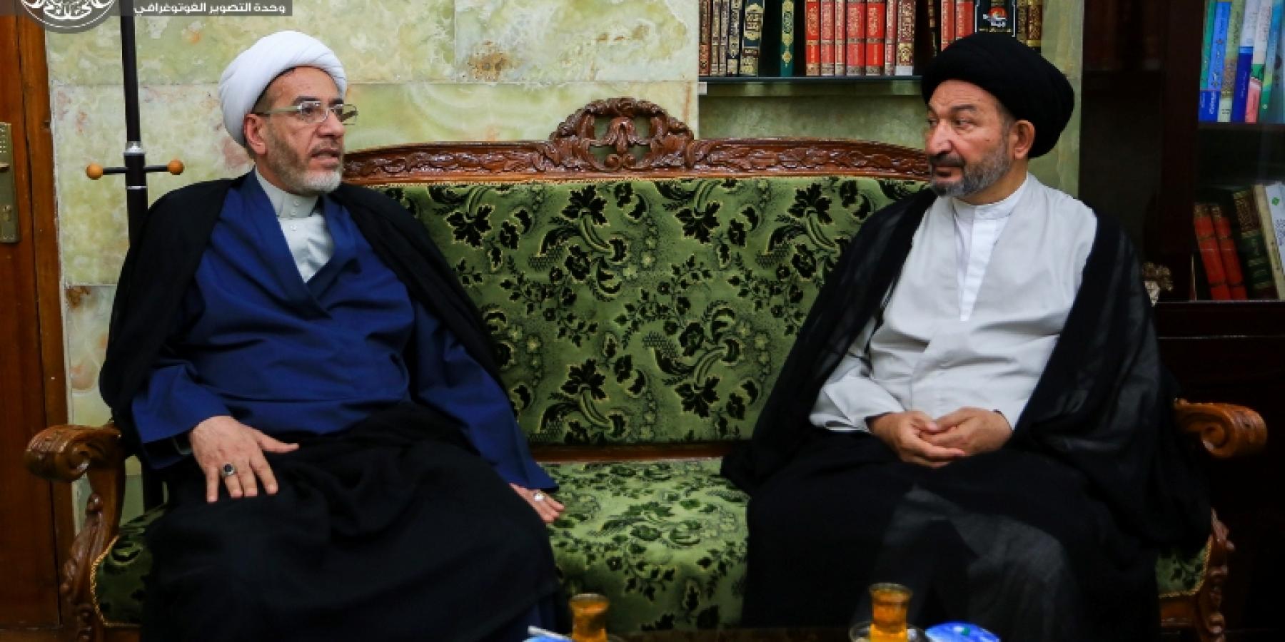 الأمين العام للعتبة العلوية المقدسة يستقبل وكيل رئيس ديوان الوقف الشيعي للشؤون الثقافية والدينية