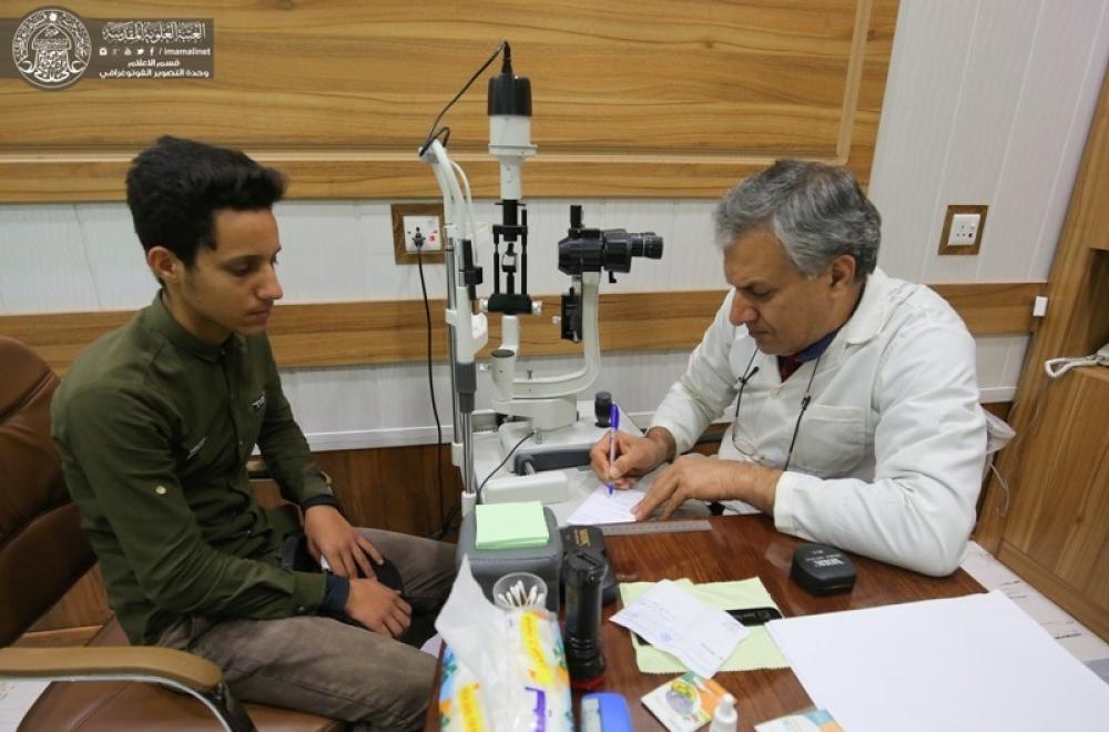 مركز الأمير للعيون في العتبة العلوية المقدسة يستخدم أحدث التقنيات الطبية لتشخيص العشرات من الحالات المرضية يومياً